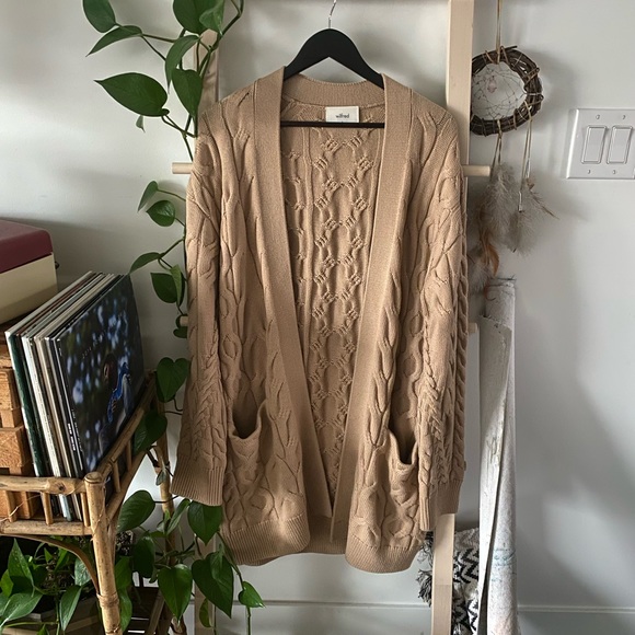 Wilfred Sweaters - Wilfred Long Cable-Knit Cardigan